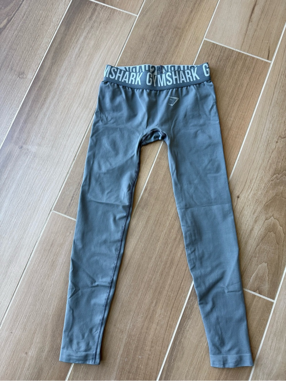 Gymshark Gray High-Waisted Logo Leggings